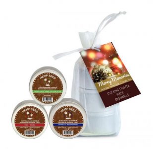 Earthly Body 2016 Holiday 3-In-1 Massage Candle Trio 3 2oz