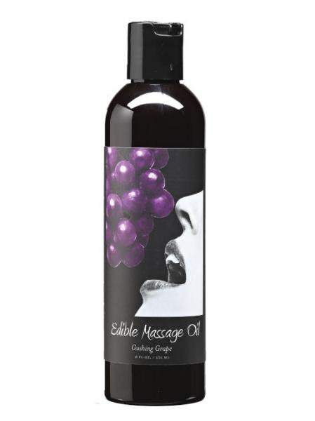Massage Oil Edible Grape 8Oz