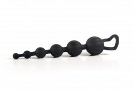Silicone Butt Beads Black