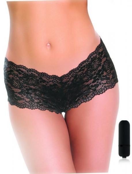Cheeky Vibrating Panty with Bullet OS Black