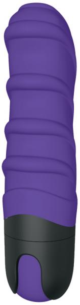 Vibratissimo Tre Ribbed Stick Purple Vibrator