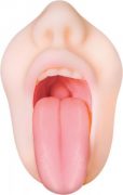 Real Mouth Stroker with Tongue Deep Throat Feel