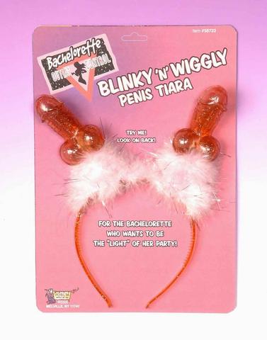 Bachelorette Blinky and Wiggly Penis Tiara
