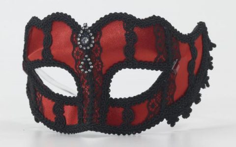 Half Mask Red Velvet O/S