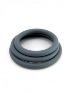 Nitrile Cock Ring 3Pc - Military Green