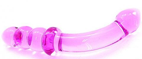 Dildo Boro Glass G Spot Pink