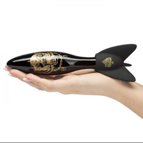 Motorhead Bomber Black & Gold Glass Massager