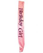 Birthday Girl Flash Sash Pink