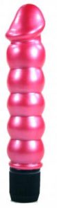 Pearl Sheen Ribbed Vibrator Pink