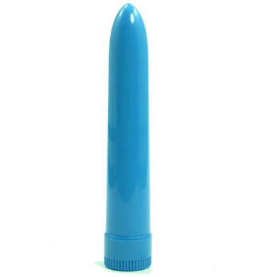 Lady's Mood 7 Inches Plastic Vibrator Blue