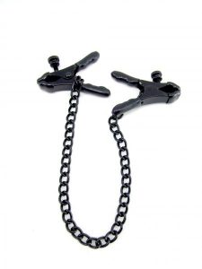 H2H Nipple Clamps Plier with Chain Black