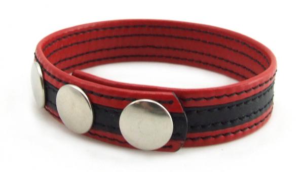 H2H Ring Leather with 2 Snap Black/Red
