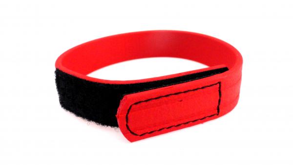 C Ring Biothane Velcro - Red