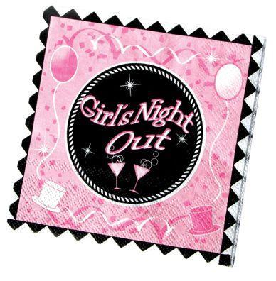 Girls Night Out Party Napkins 10in