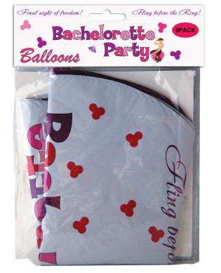 Bachelorette Party Foil Balloons 9Pc
