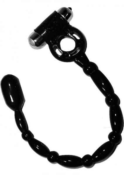 Hung Deep Snake Vibrating Cock Ring - Black