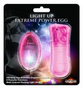 Light Up Extreme Power Egg Vibrator Pink