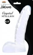 Crystal Stallion Clear Dildo 6.5 inches