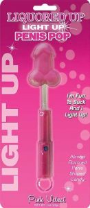 Light Up Cock Pops Strawberry