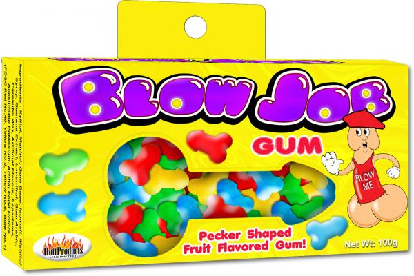 Blow Job Pecker Shaped Bubble Gum Fruit Flavored