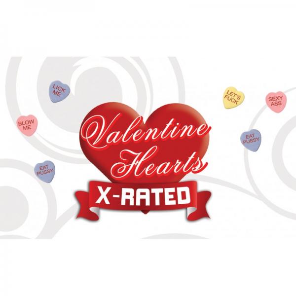 Valentines Hearts X-Rated Candy Assorted Sayings Eaches