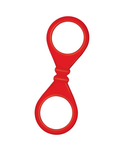 The Nines S Cuffs Red Silicone Handcuffs