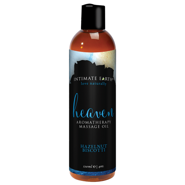 Intimate Earth Heaven Hazelnut Biscotti Massage Oil 4oz