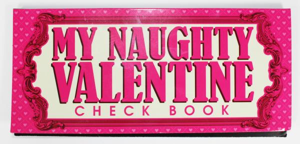 Naughty Valentine Check Book