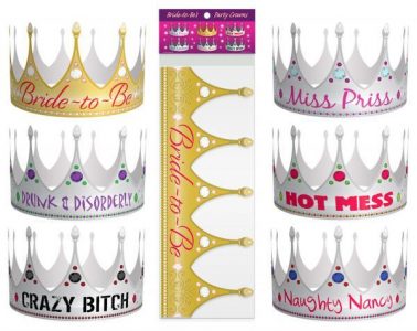 Bride To Be Party Crowns 6 Pack