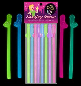 Glowing Naughty Straws