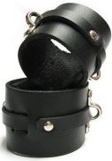 Bondage Basics Leather Cuffs ankle