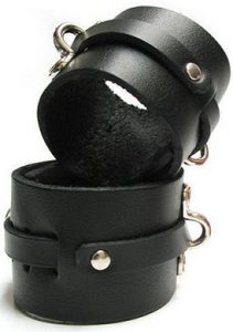 Bondage Basics Leather Cuffs ankle