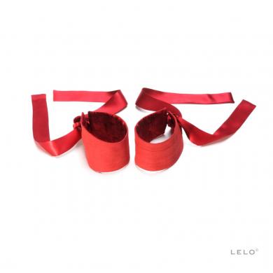 Etherea Silk Cuffs - Red