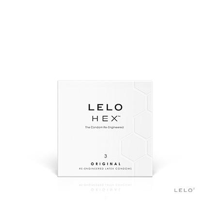 Lelo Hex Original Latex Condom 3 Pack