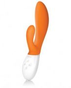 Ina 2 Dual Vibrating Silicone Massager Waterproof - Orange