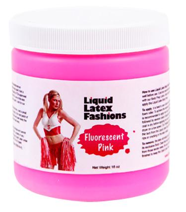 Liquid Latex Fluorescent Pink 16oz Body Paint