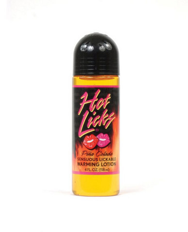 Hot Licks Lickable Warming Lotion - Pina Colada 4 oz
