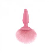 Bunny Tails Pink Silicone Butt Plug