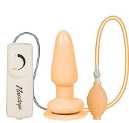 Butt Balloon inflatable Vibrating Anal Satisfier - Beige