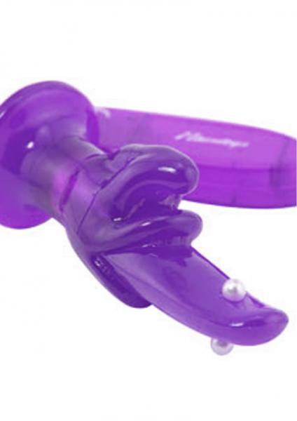 Pleasure Tongue With Pearl Stud Tickler Multi Speed - Purple