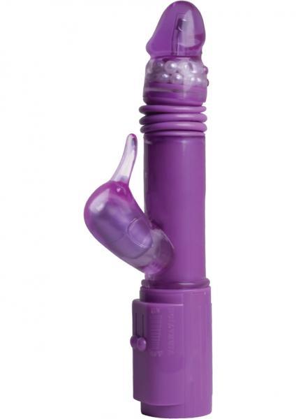 Daffy The Deep Stroker Thrusting Vibrator - Purple