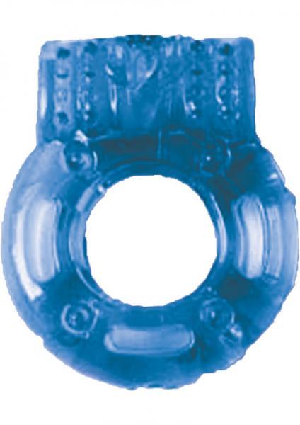 Macho Vibrating C-ring - Blue