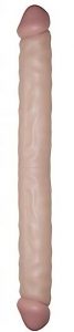 Real Skin All American Whoppers Double Dong 18" - Beige