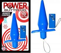 Power Buttplug Remote Control Blue