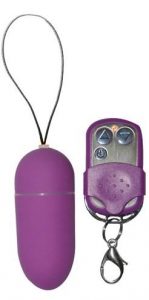 Power Bullet Vibrator With Remote Control Purple