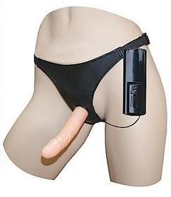Dominant Submissive Vibrating Strap On - Beige