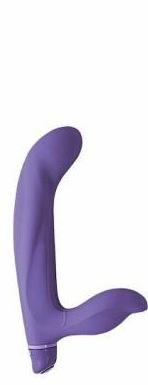 Silicone Vibrating Strapless Strap On- Purple