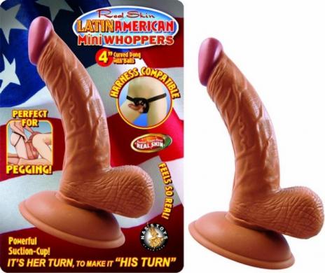 Latin American 4in Curved Dong W/Balls Latin