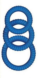 Ultra Cocksweller Silicone C Rings - Blue