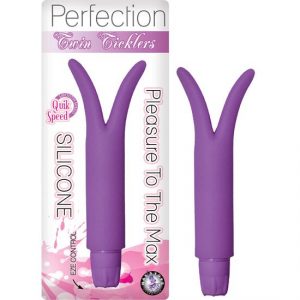 Perfection Twin Ticklers Purple Vibrator